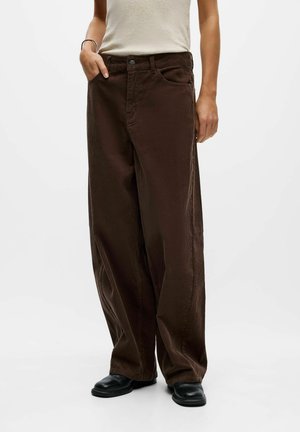 Object, CORDUROY TROUSERS BARREL - Pantalon classique - seal brown