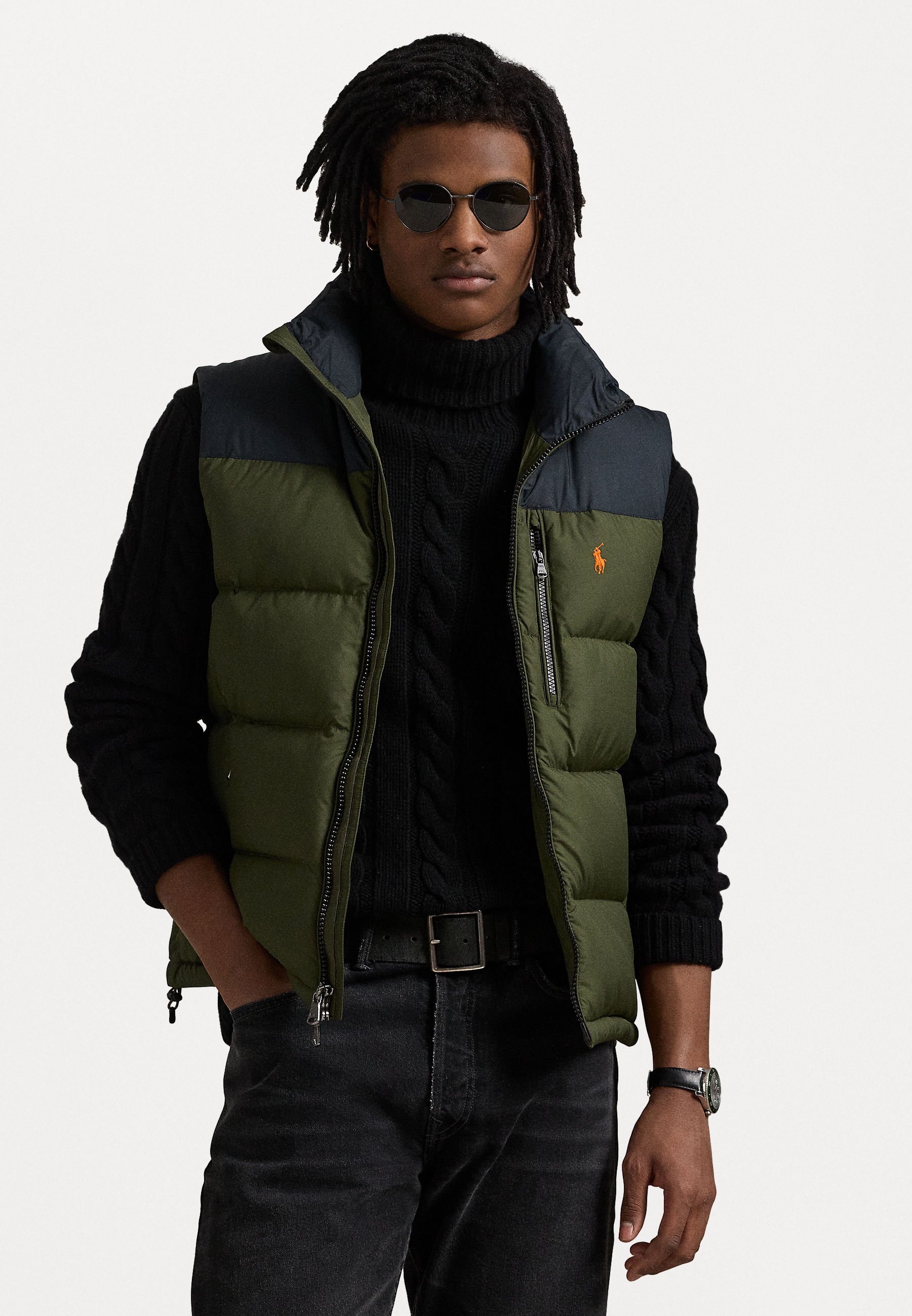 Polo Ralph Lauren THE GORHAM COLOR BLOCKED DOWN VEST - Waistcoat