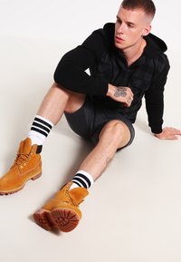 Urban Classics CHECKED  - Felpa con zip - black
