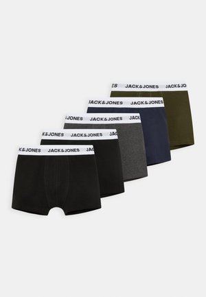 JACBASIC WHITE TRUNKS 5PACK - Culotte - black/navy blazer/forest night