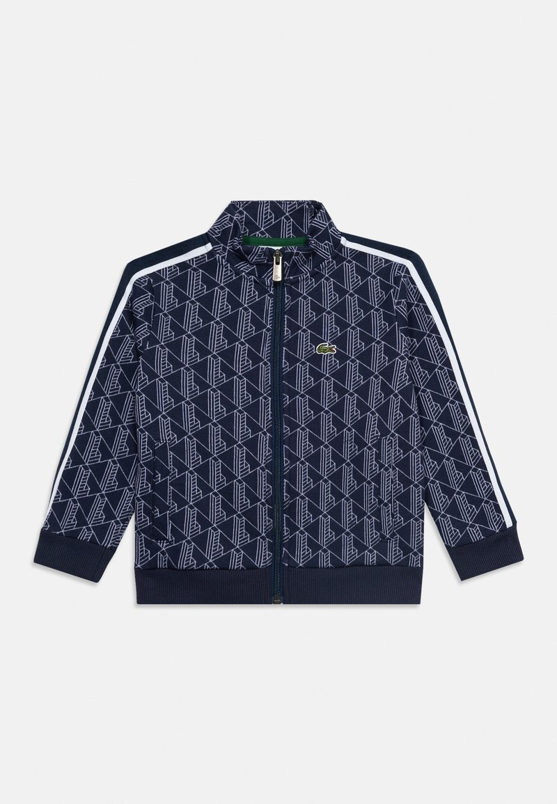 Lacoste Sweater met rits donkerblauw