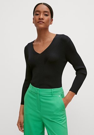 comma Strickpullover - schwarz