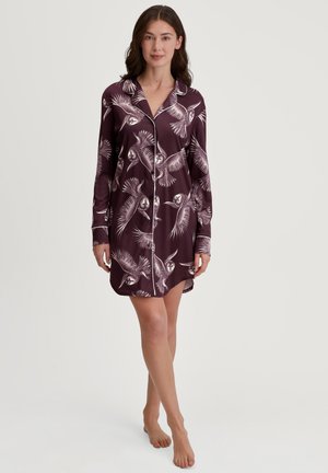 MOONLIGHT DREAMS LANGARM - Camicia da notte - black cherry