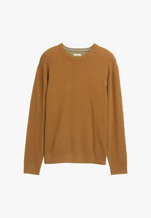 TOM TAILOR, Strickpullover - deep cognac melange