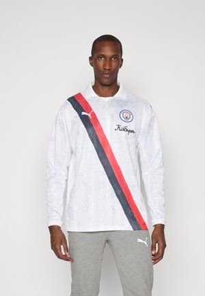 KIDSUPER MANCHESTER CITY FC LS RETRO SHIRT - Club wear - white/black