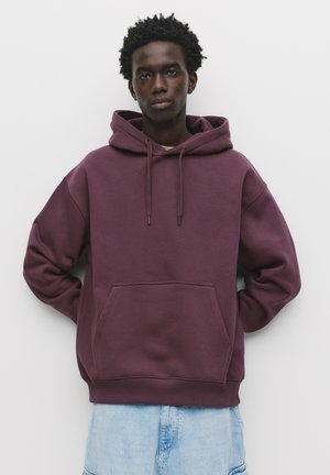 PULL&BEAR Mikina s kapucí - mottled purple