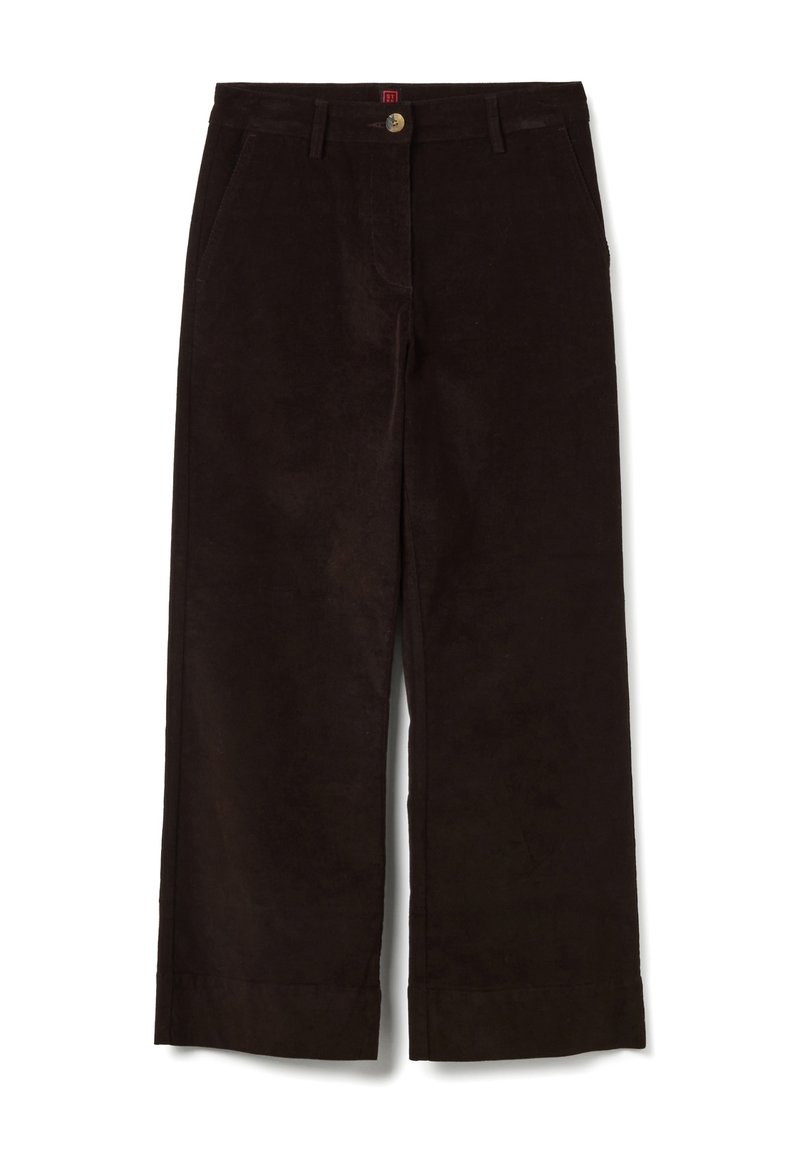 Stefanel Trousers - dark brown/brown - Zalando