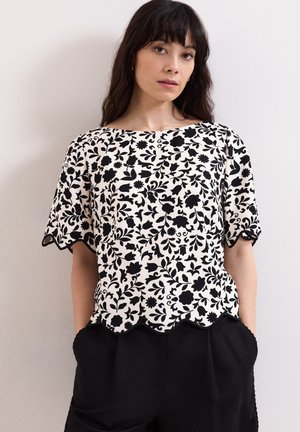 Phase Eight, PHASE EIGHT TOP ABI - Camiseta estampada - black ivory