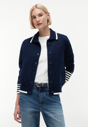 Tommy Hilfiger TOMMY HILFIGER STRICKJACKE - Strickjacke - marine