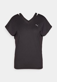 Puma STUDIO FASHION TEE REGULAR - Sportska majica - black