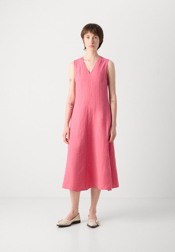 DRESS SLEEVELESS V NECK FIT AND FLARE SHAPE CUTLINES - Day dress2