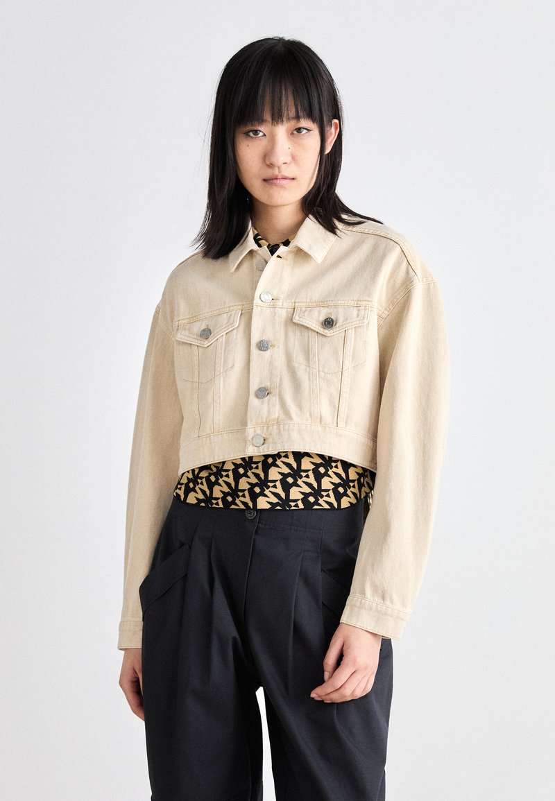 Chamarras De Mezclilla Para Mujer DKNY Chaqueta Vaquera De