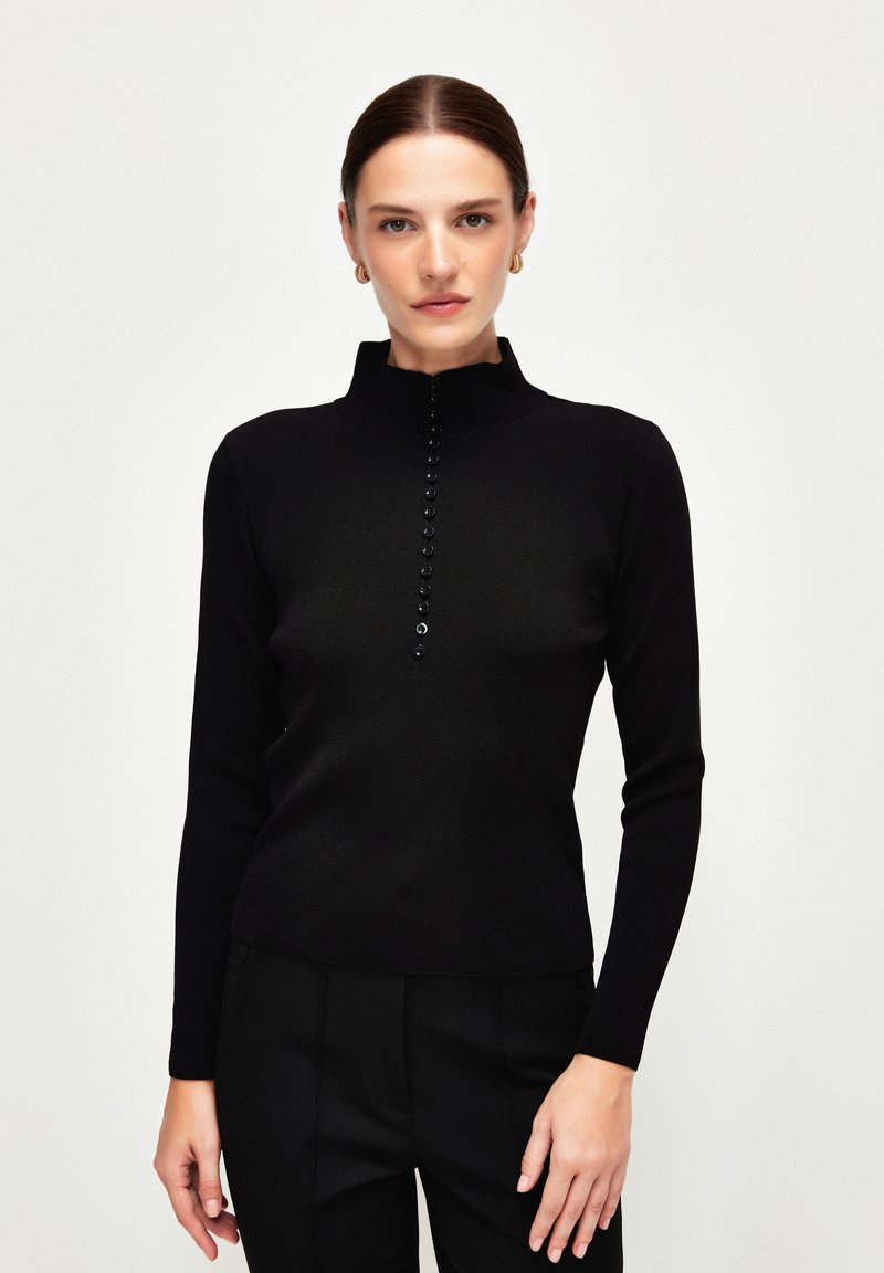 adL BUTTONED - Maglione - black