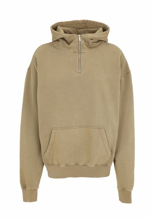 Pegador, PEGADOR LOGO OVERSIZED HALFZIP HOODIE - Kapuzenpullover - vintage faded olive