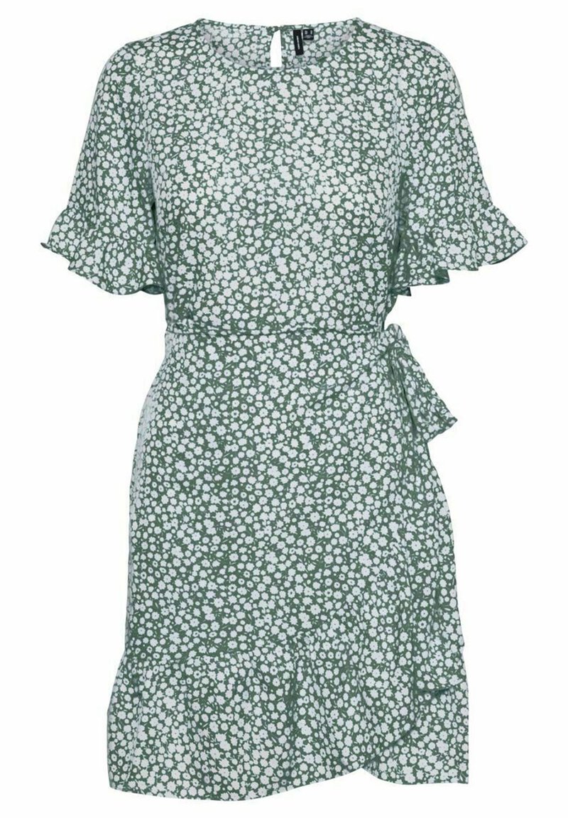 Vero Moda Jurk groen gemêleerd Vero Moda Jurk groen gemêleerd