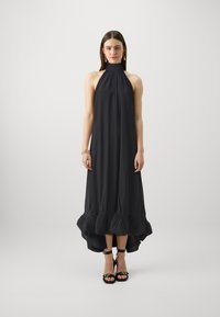 Malina SABRINA HALTER NECK RUFFLED DRESS - Juhlamekko - black