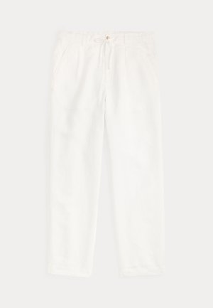 Polo Ralph Lauren, LATEEF RELAXED FIT PLEATED LINEN PANT - Trousers - ceramic white