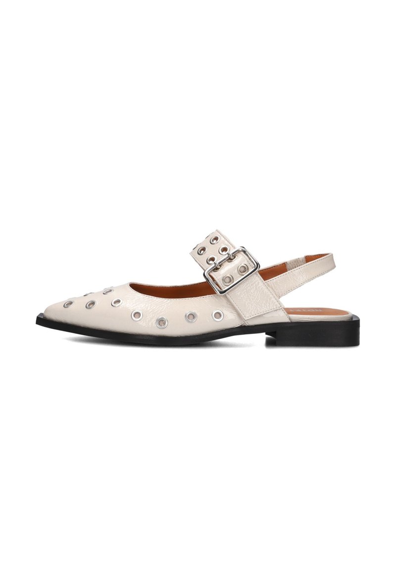 Notre-V Ballerina's met enkelbandjes - beige