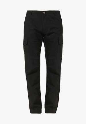 CAMOUFLAGE CARGO PANTS - Oldalzsebes nadrágok - black