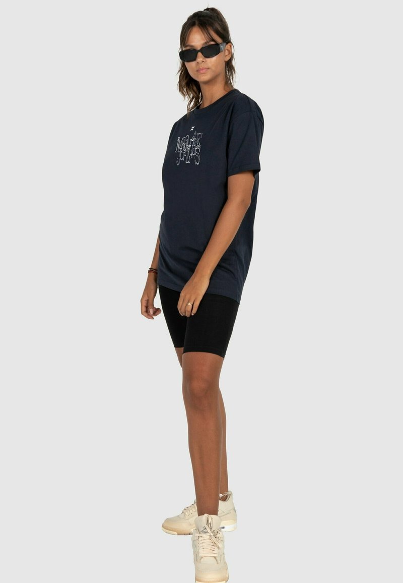 MJ Gonzales CLASSIC HEAVY OVERSIZED - T-shirt print - navy