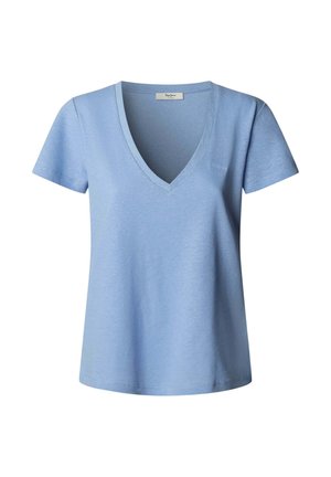 Pepe Jeans, PEPE JEANS BASIC T-SHIRT MEGAN V-NECK - T-Shirt basic - bay blue