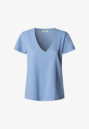Pepe Jeans, PEPE JEANS BASIC T-SHIRT MEGAN V-NECK - T-shirt basique - bay blue