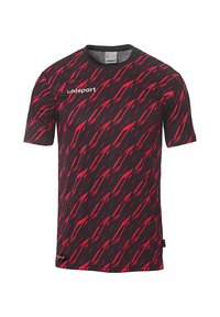 uhlsport - TRAININGS PROGRESSIVE 28 - Sports T-shirt - schwarz rot Thumbnail Image 1