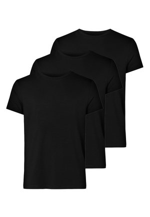 3-PACK O-NECK SOFT  - T-shirts basic - black