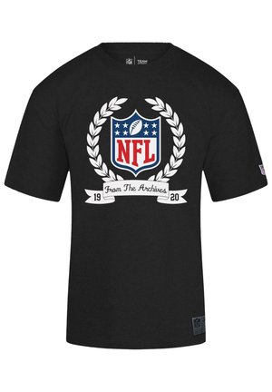 Black t-shirt with a large NFL logo, white laurel wreath, and banner reading "From The Archives 1920" on the front.