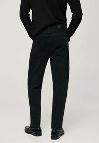 Mango Vaqueros rectos - black denim