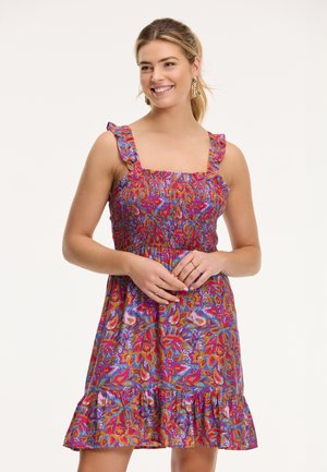 FIESTA FLOWER - Vestido informal - purple sicilian flower