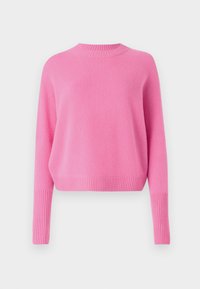 CREW NECK CROPPED - Jumper - flamingo pink