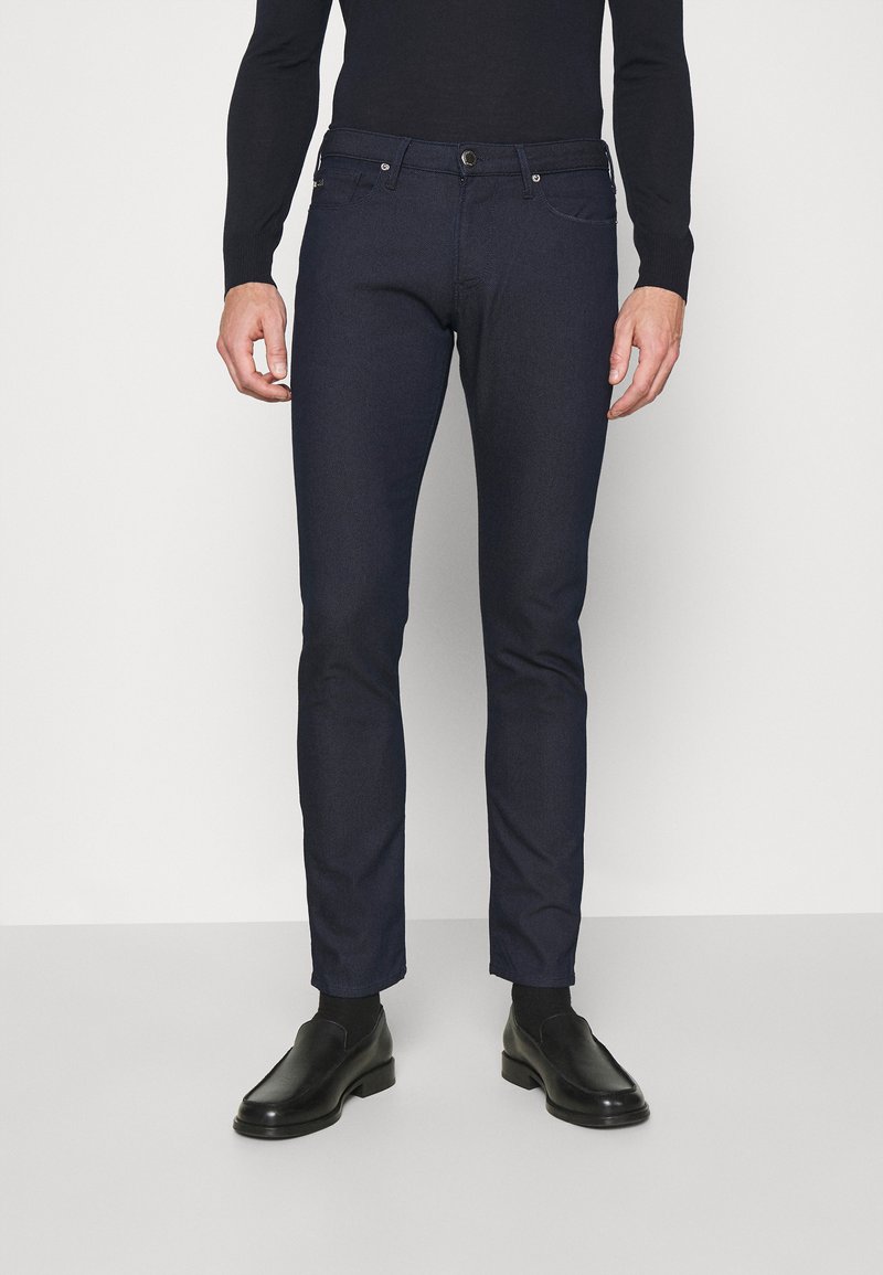 Emporio Armani - POCKETS PANT - Jean slim - blu, Agrandir