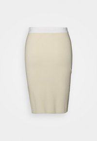 Calvin Klein Jeans CONTRAST WAISTBAND SKIRT - Minissaia - eggshell