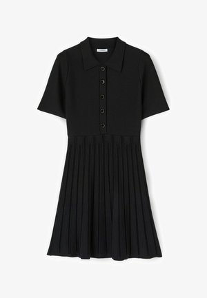 Motivi, VESTITO CHEMISIER CON GONNA PLISSÉ - Blusenkleid - nero
