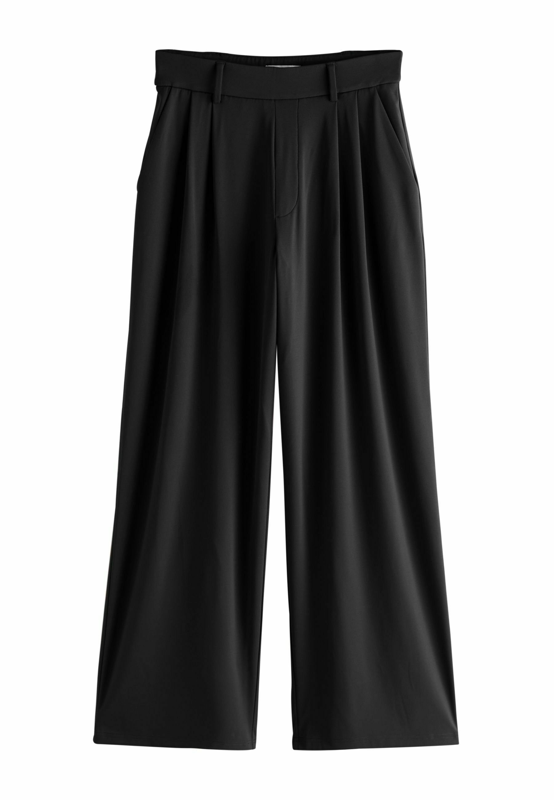 THE SET 2 PACK WIDE LEG PLEATED - Pantalones - black/grey/negro