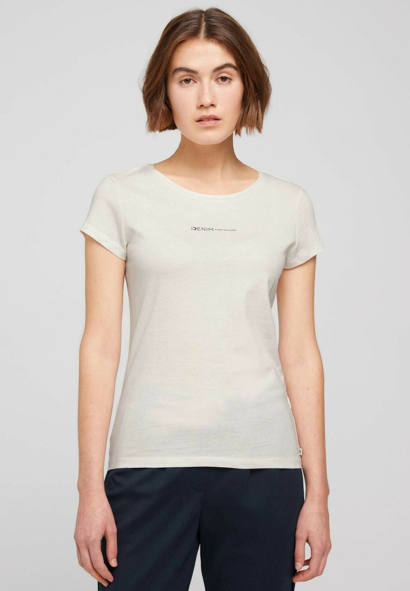 T-shirt Donna TOM TAILOR Denim 1044814 - Con Stampa - Traspirante E Morbida