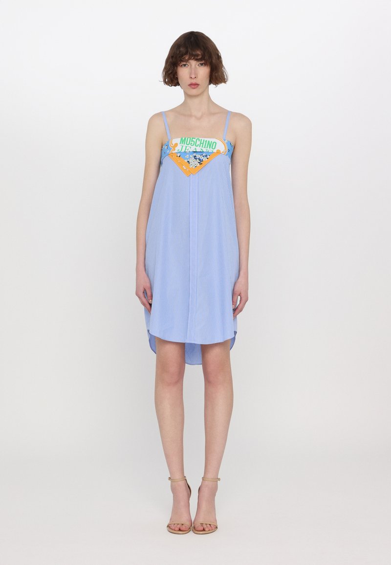 MOSCHINO JEANS SEASON SPECIALS - Koktejlové šaty / šaty na párty - light blue