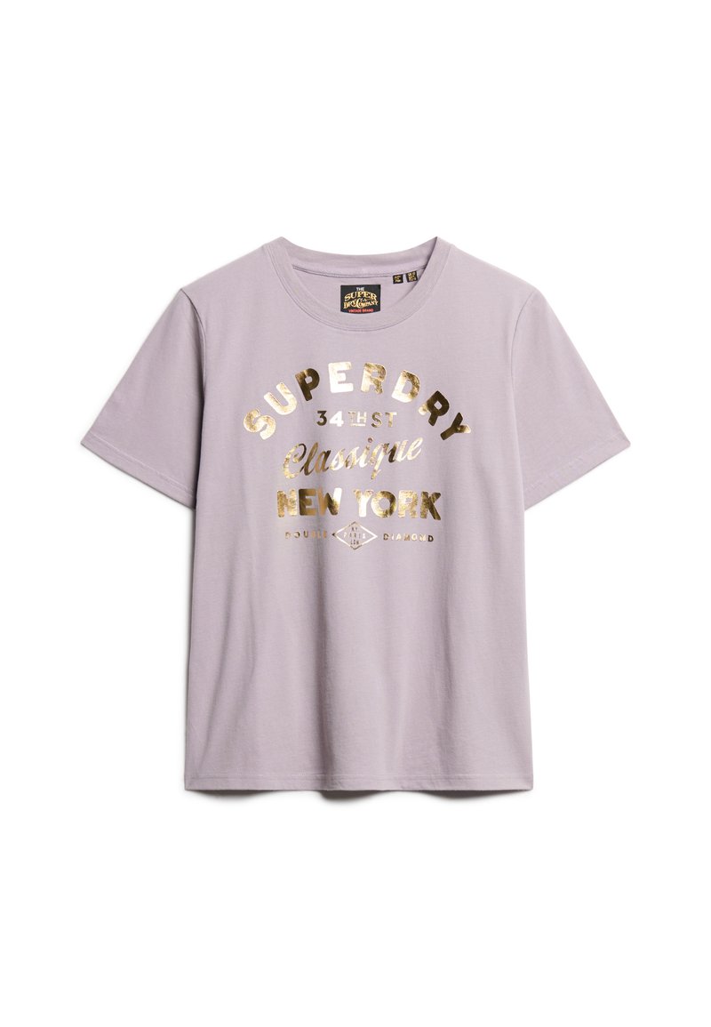 Superdry & Co T-shirt print paars Superdry & Co T-shirt print paars