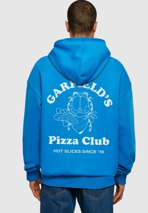 Merchcode GARFIELD - PIZZA CLUB ULTRA HEAVY - Sweat à capuche - blue