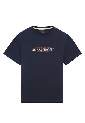 Guess Jeans, ICONIC  - Camiseta estampada - dunkelblau