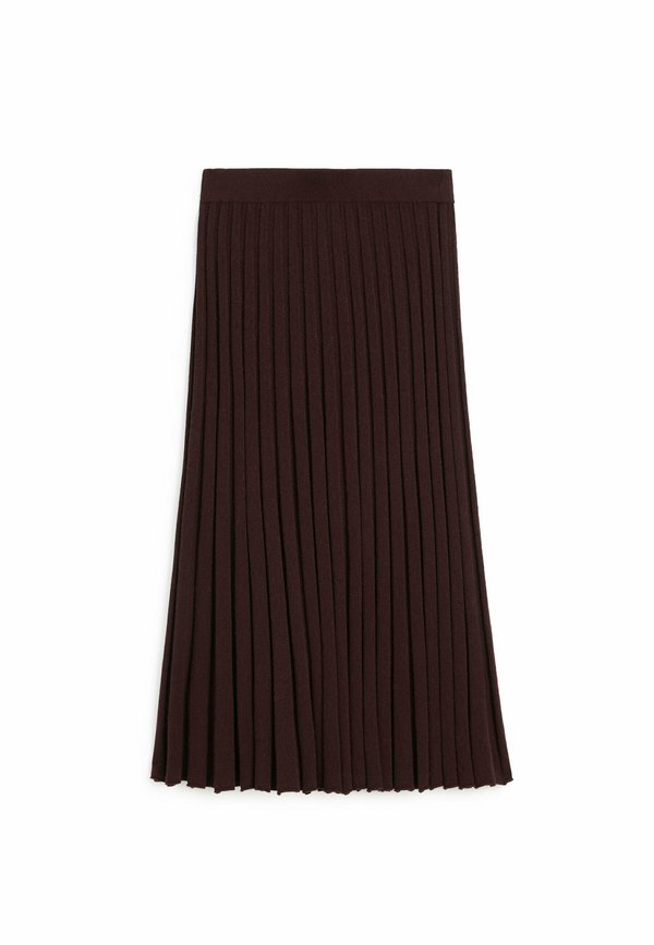 A-line skirt - mottled bordeaux4