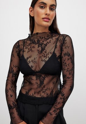 NA-KD, Top s dlhým rukávom - black