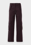 PANTS - Pantaloni cargo - burgundy