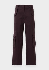 PANTS - Reisitaskuhousut - burgundy