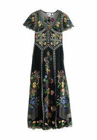 Next REGULAR FIT - PREMIUM EMBROIDERED - Maxi-jurk - black