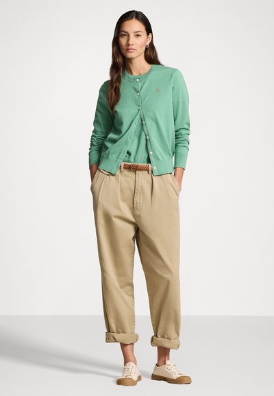 Polo Ralph Lauren PIMA COTTON LONG SLEEVE CARDIGAN - Gilet - haven green