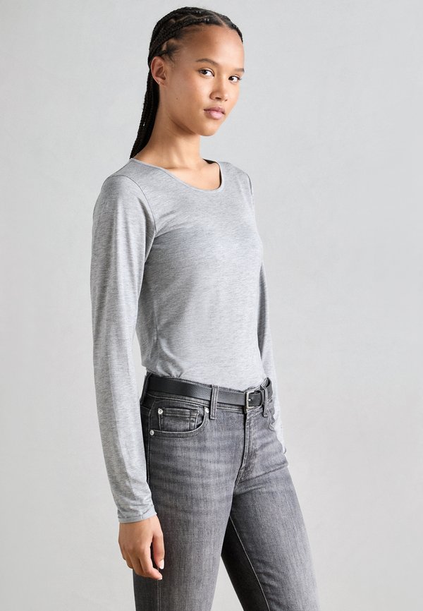 LONG SLEEVE - Long sleeved top - soft stone melange