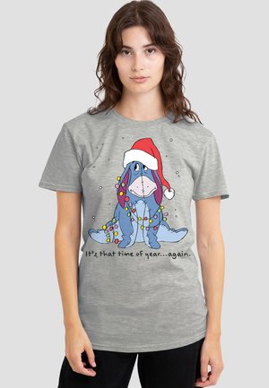 WINNIE THE POOH EEYORE THAT TIME OF YEAR AGAIN - Print T-shirt - mottled light grey