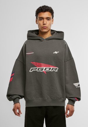 Pegador DOME BOXY - Hættetrøje - washed anthracite